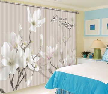 3D White Petals 135 Curtains Drapes Wallpaper AJ Wallpaper 