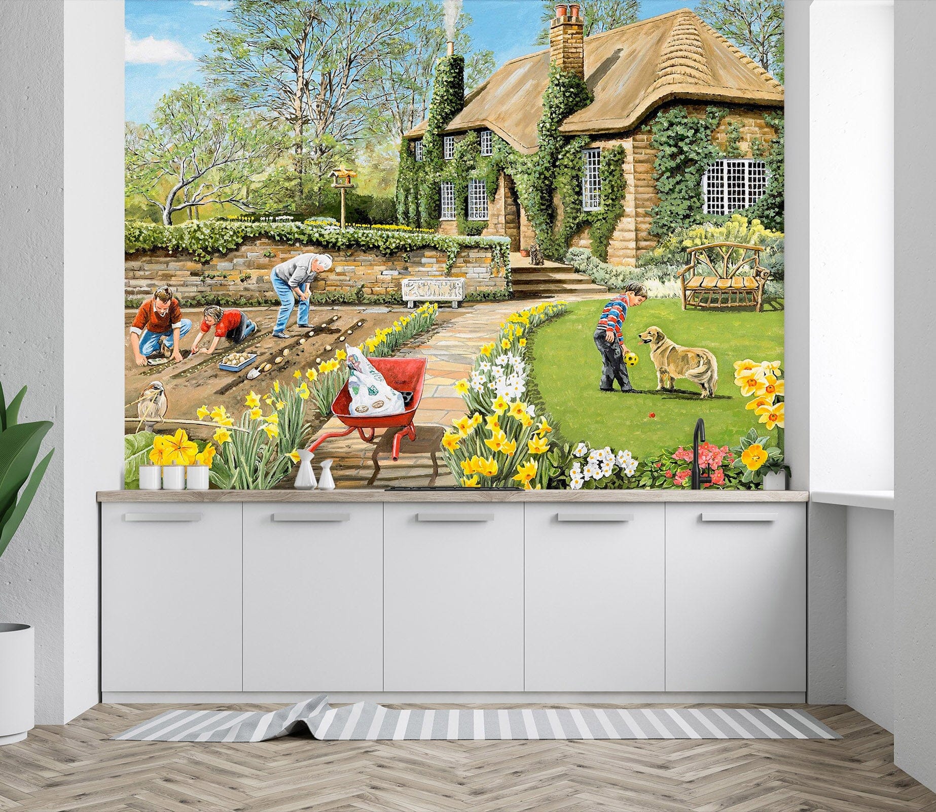 3D Spring Gardening 1050 Trevor Mitchell Wall Mural Wall Murals Wallpaper AJ Wallpaper 2 