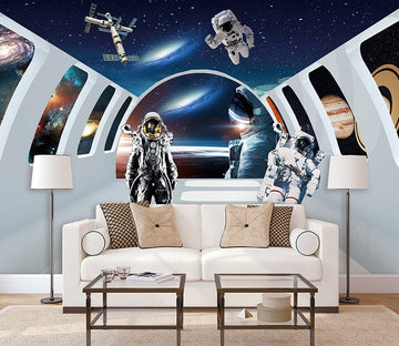 3D Space Astronaut WC068 Wall Murals Wallpaper AJ Wallpaper 2 