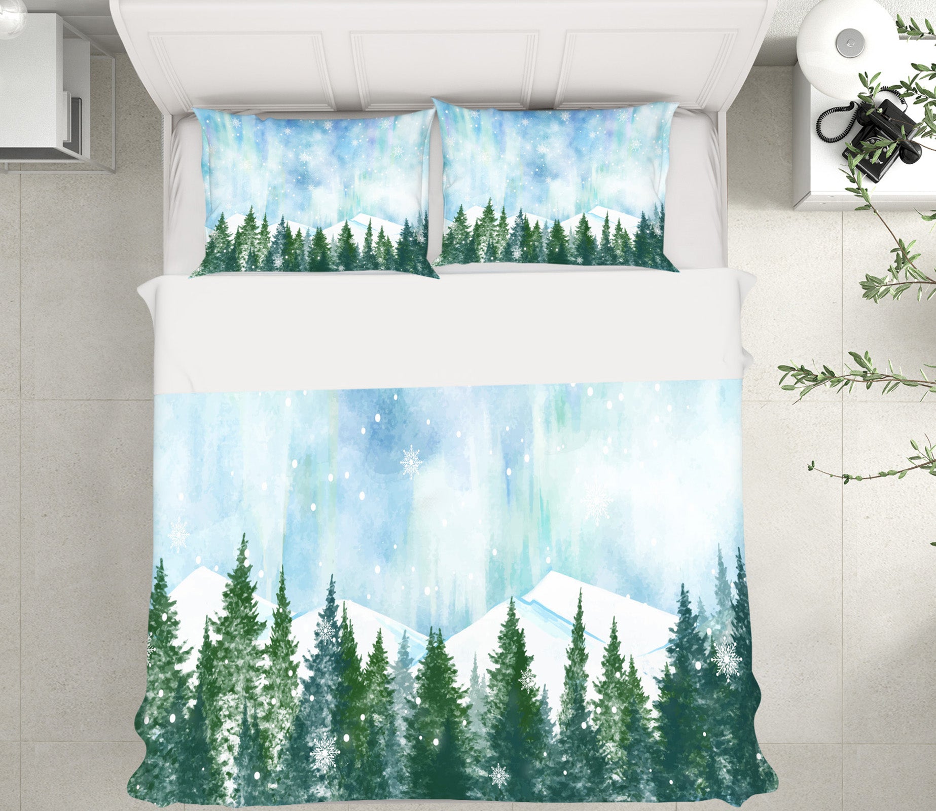 3D Forest 60181 Bed Pillowcases Quilt