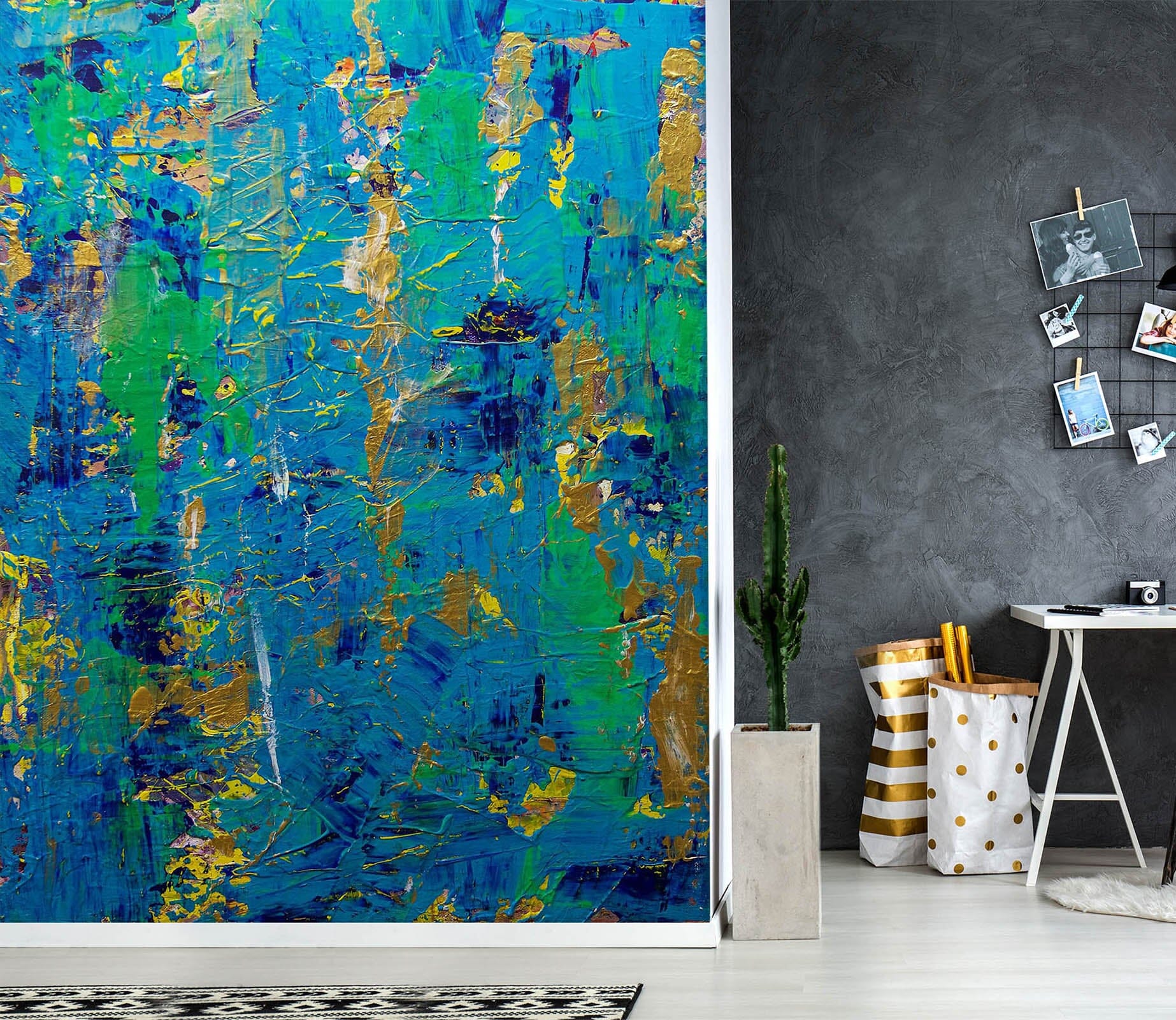 3D Blue Art 270 Allan P. Friedlander Wall Mural Wall Murals Wallpaper AJ Wallpaper 2 