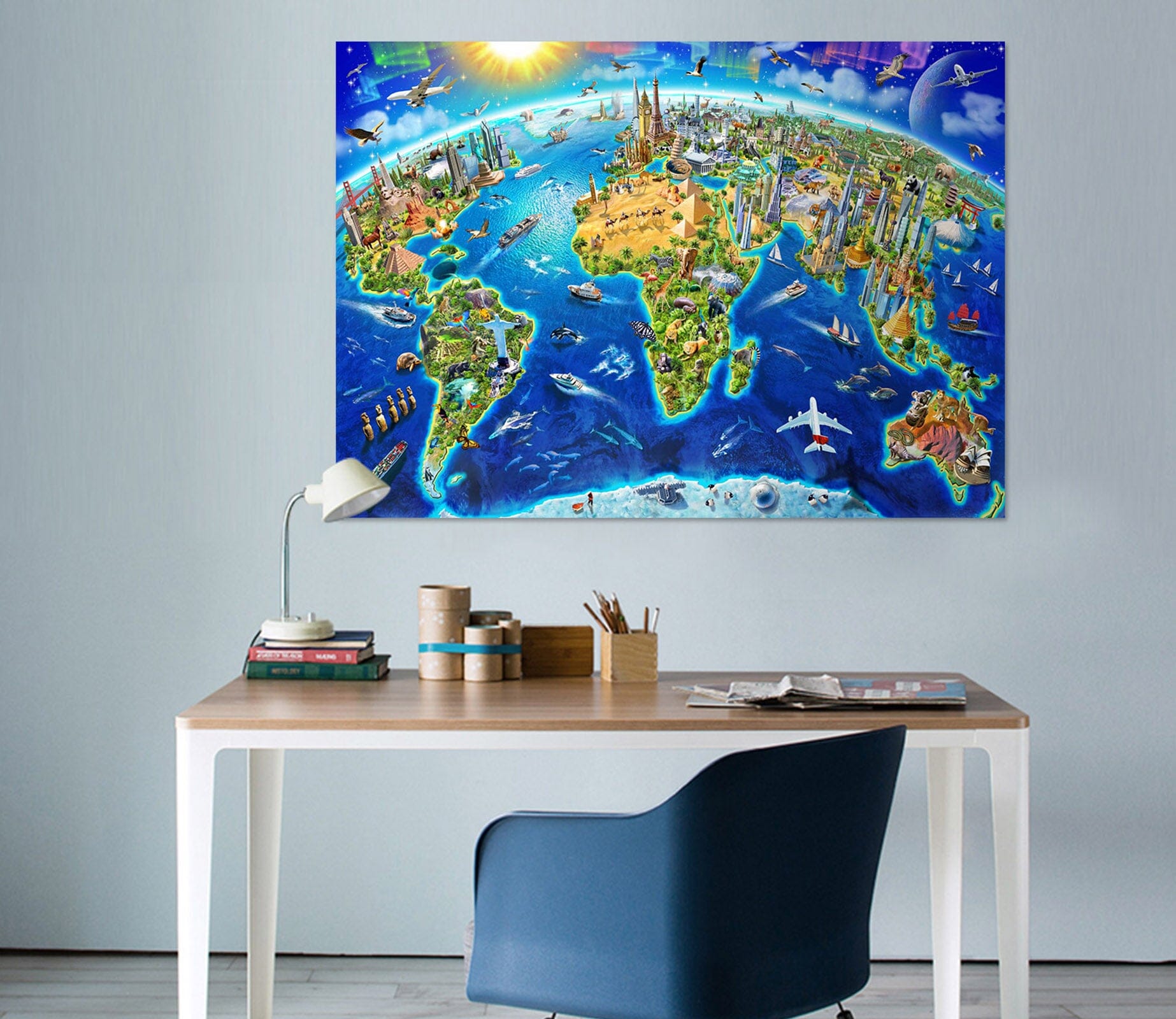 3D Earth Oasis 015 Adrian Chesterman Wall Sticker Wallpaper AJ Wallpaper 2 