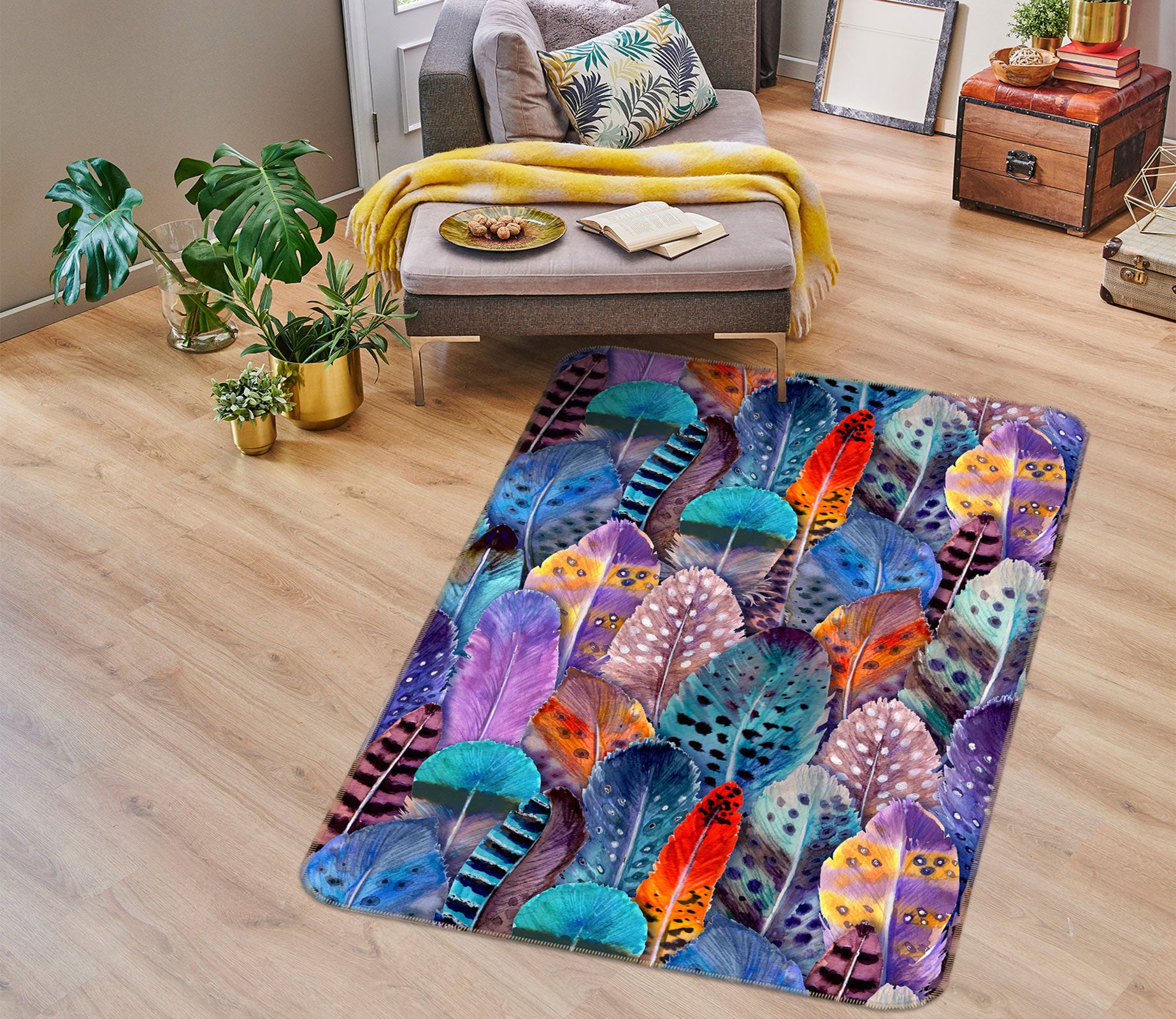 3D Color 33106 Non Slip Rug Mat