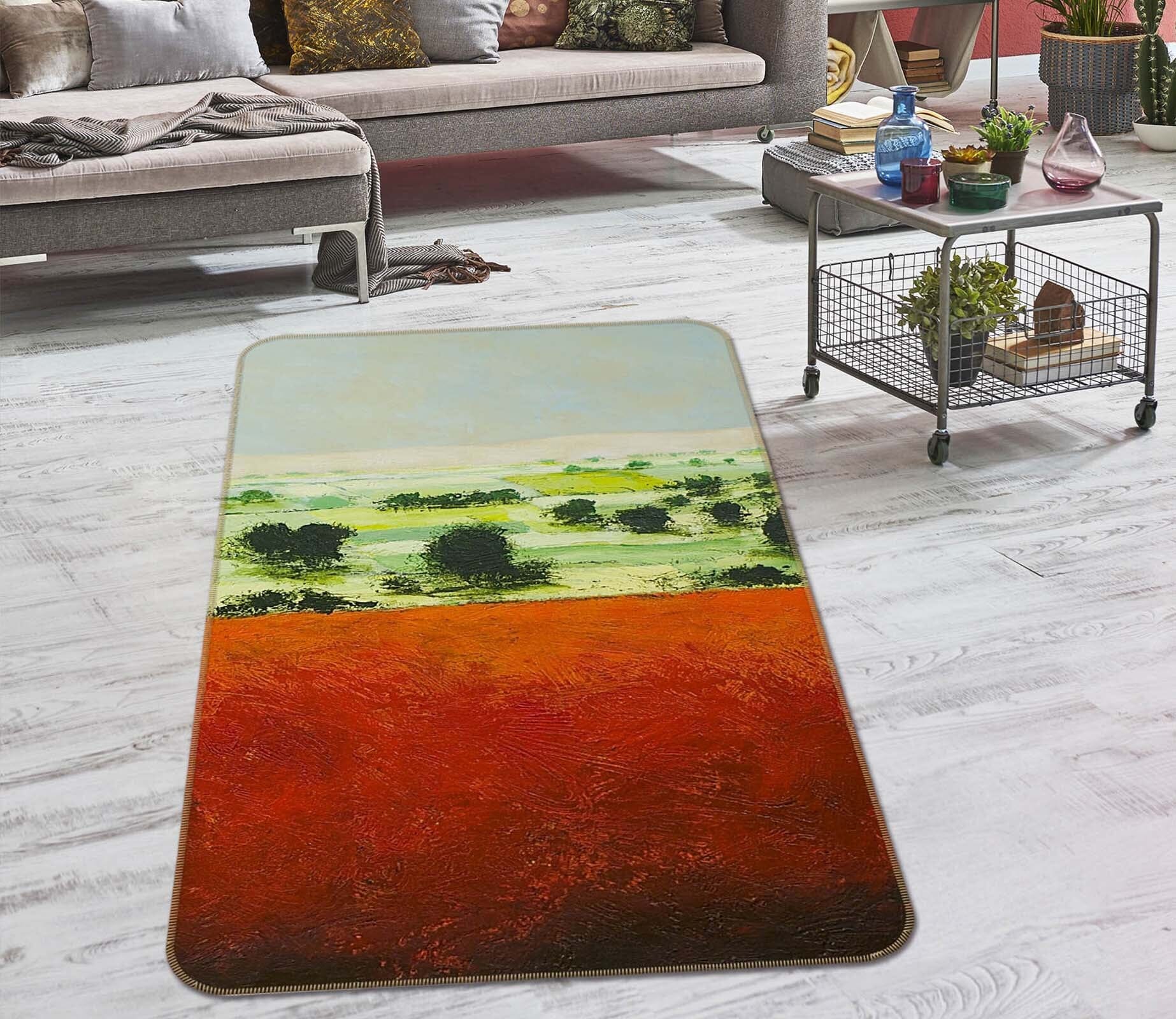3D Morning Meadow 1029 Allan P. Friedlander Rug Non Slip Rug Mat Mat AJ Creativity Home 