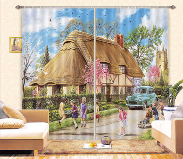 3D Spring In Their Heels 092 Trevor Mitchell Curtain Curtains Drapes Curtains AJ Creativity Home 