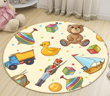 3D Toys 81150 Round Non Slip Rug Mat
