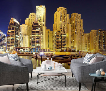 3D Night City 1442 Wall Murals Wallpaper AJ Wallpaper 2 