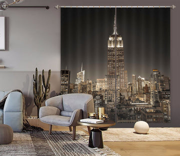 3D Night City 220 Assaf Frank Curtain Curtains Drapes Curtains AJ Creativity Home 