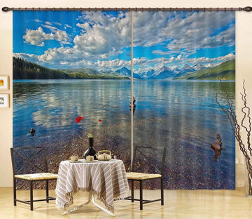 3D Reflection In Water 064 Kathy Barefield Curtain Curtains Drapes Curtains AJ Creativity Home 