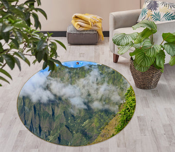 3D Mountain Rock 11196 Kathy Barefield Rug Round Non Slip Rug Mat