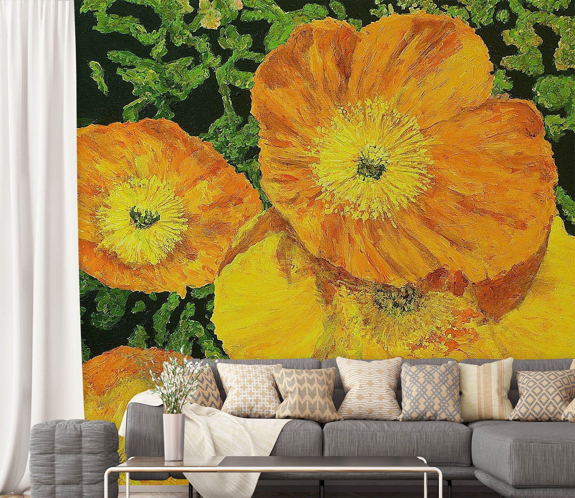 3D Summer Garden 167 Allan P. Friedlander Wall Mural Wall Murals Wallpaper AJ Wallpaper 2 