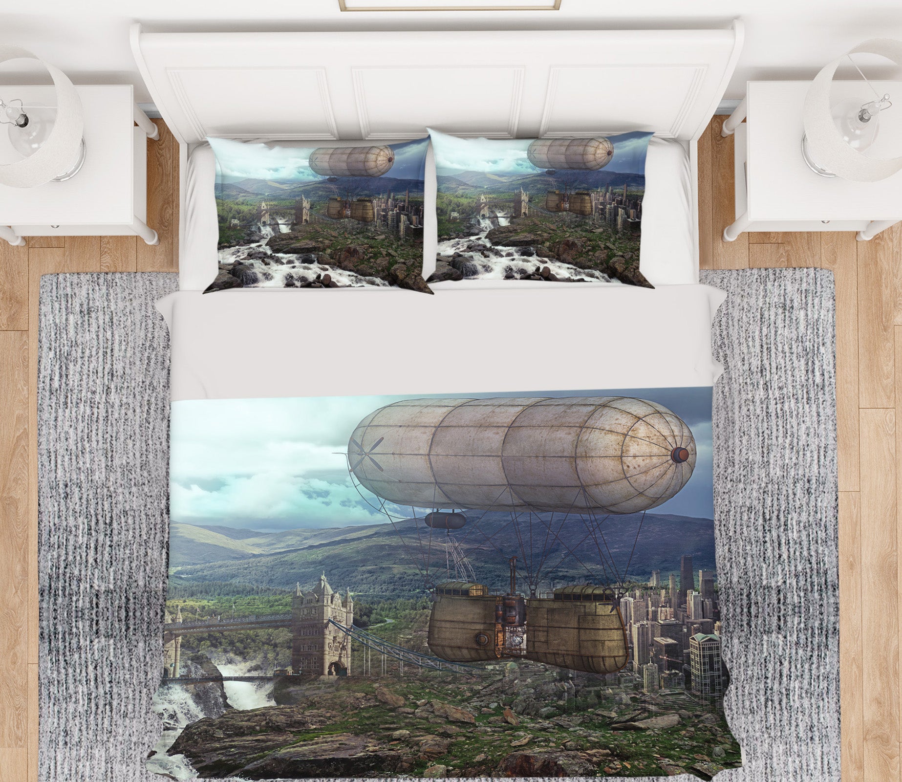 3D Mountain 19193 Bed Pillowcases Quilt