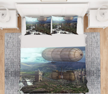 3D Mountain 19193 Bed Pillowcases Quilt