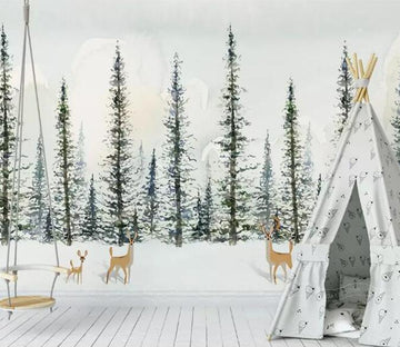 3D Woods Deer 1455 Wall Murals Wallpaper AJ Wallpaper 2 