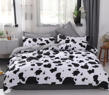 3D Cow Pattern 4030 Bed Pillowcases Quilt