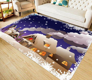 3D Houses 65205 Christmas Non Slip Rug Mat Xmas