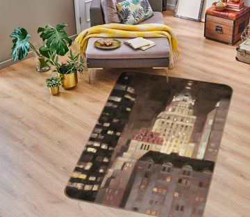 3D High-Rise Building 32187 Non Slip Rug Mat