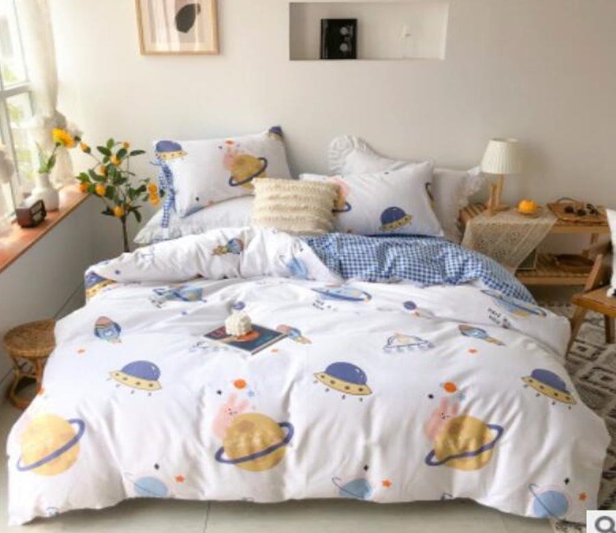 3D Planet Ship 50052 Bed Pillowcases Quilt