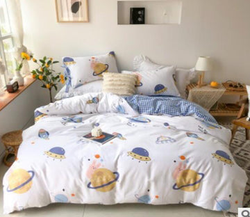 3D Planet Ship 50052 Bed Pillowcases Quilt
