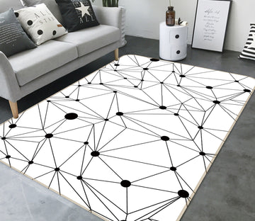 3D Line Pattern 35011 Non Slip Rug Mat