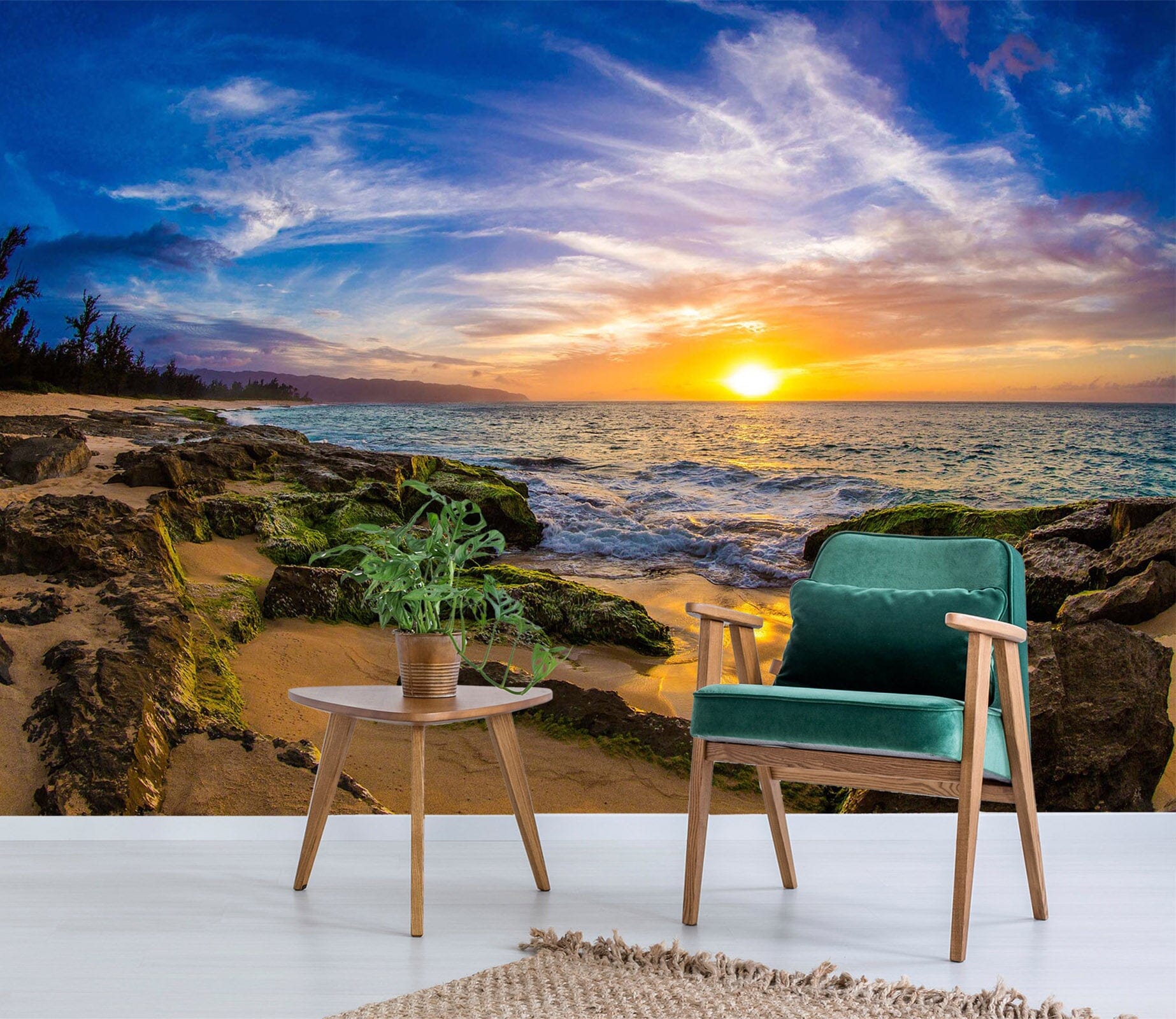 3D Sunset Beach 2013 Wall Murals Wallpaper AJ Wallpaper 2 