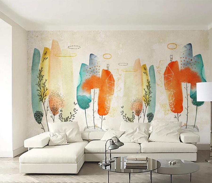 3D Colored Feathers C096 Wall Murals Wallpaper AJ Wallpaper 2 
