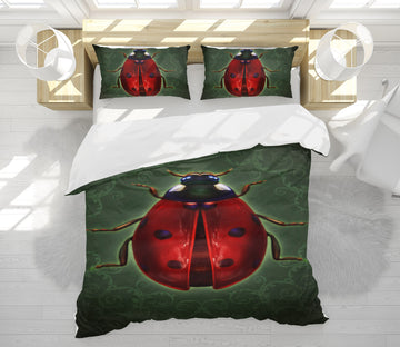 3D Red Insect 8850 Brigid Ashwood Bedding Bed Pillowcases Quilt Cover Duvet Cover
