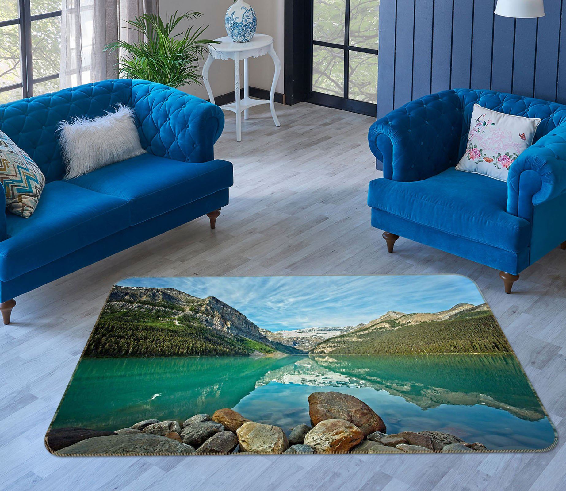 3D Boulders Water 1111 Kathy Barefield Rug Non Slip Rug Mat Mat AJ Creativity Home 