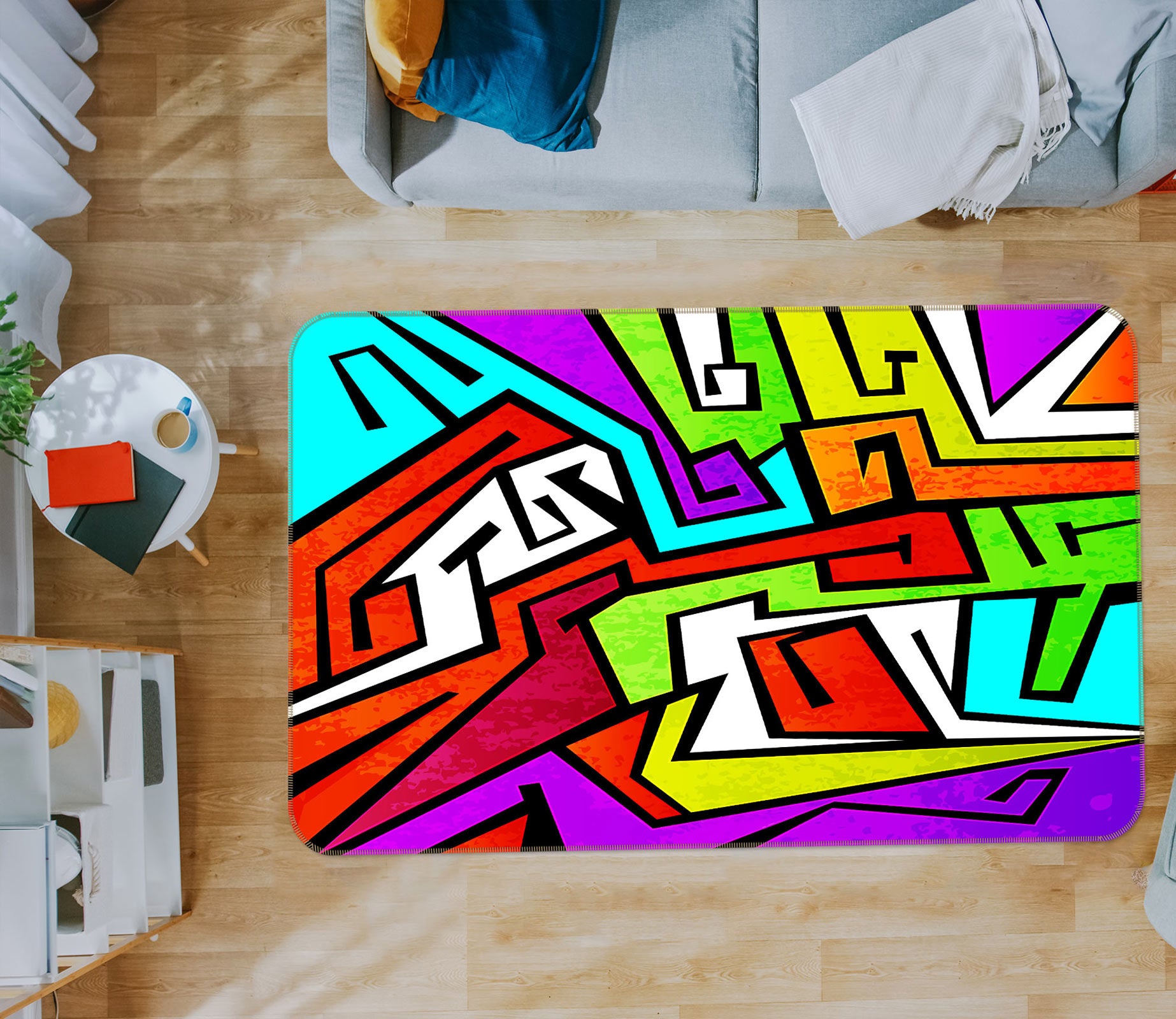 3D Color Pattern 30088 Non Slip Rug Mat