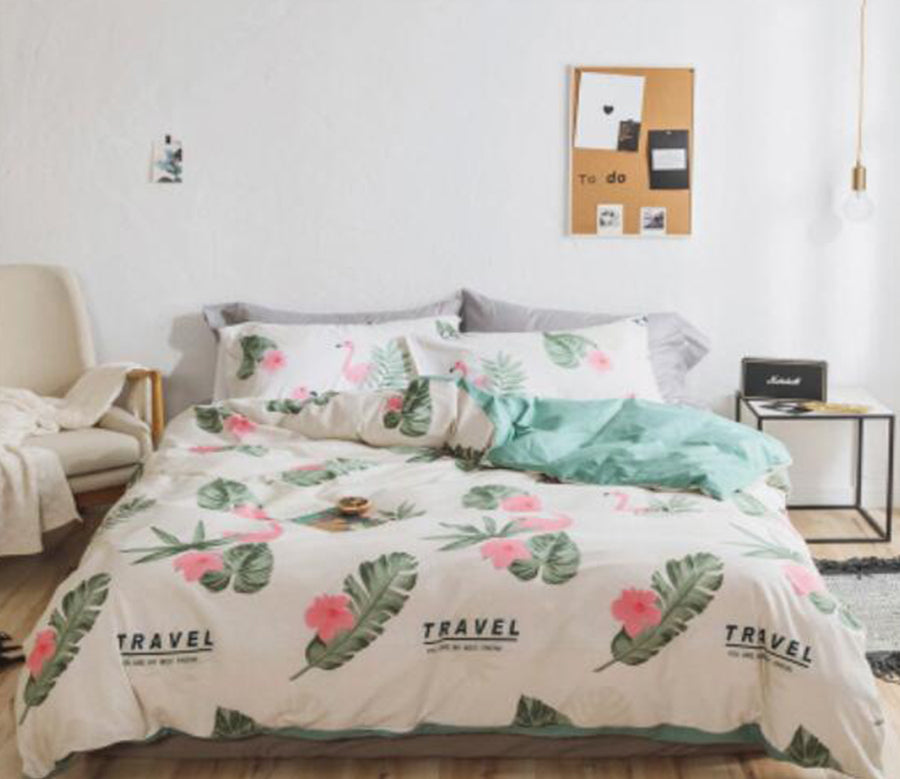 3D Leaf 30234 Bed Pillowcases Quilt