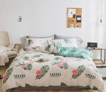 3D Leaf 30234 Bed Pillowcases Quilt