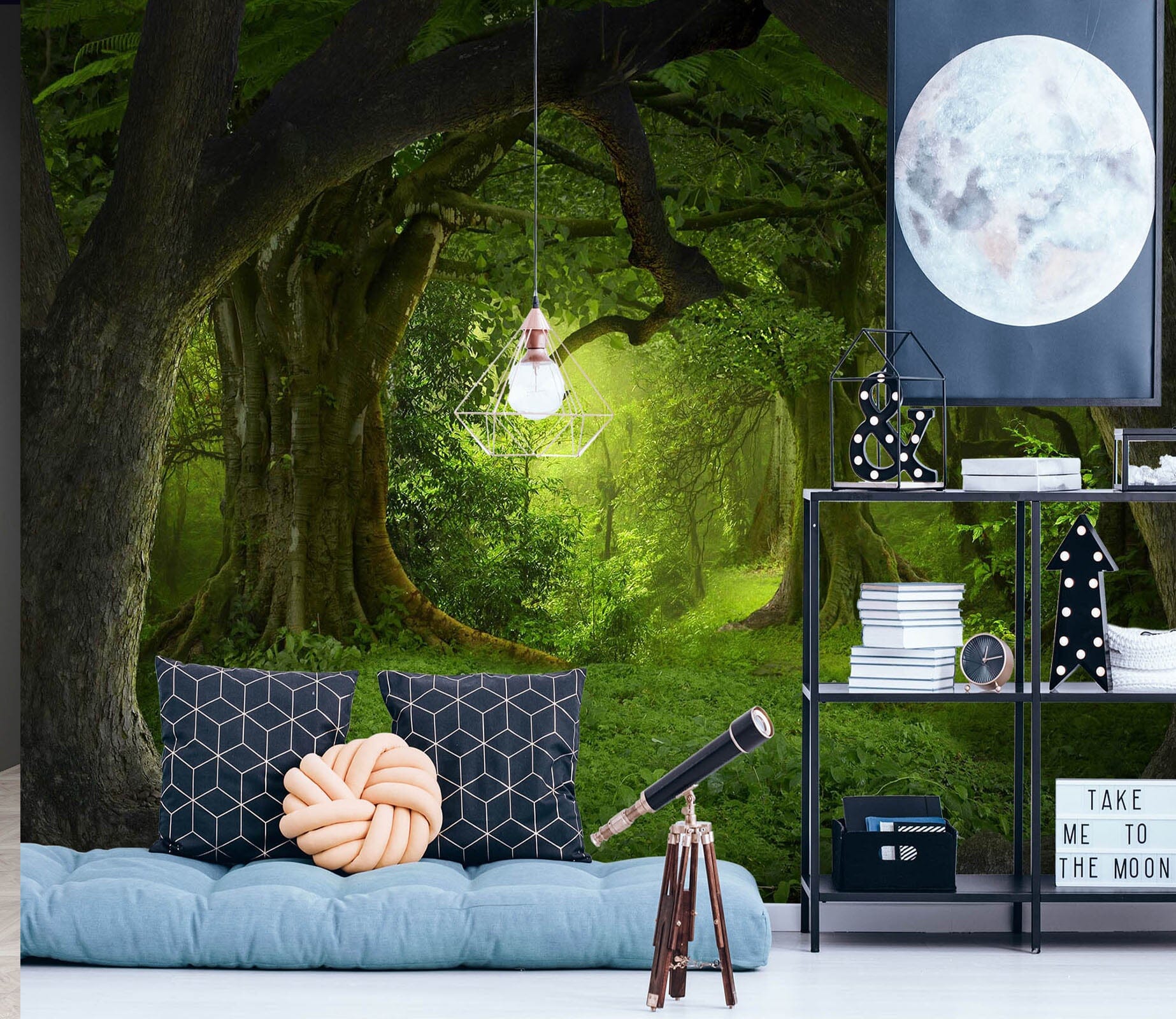 3D Green Cave 131 Wall Murals Wallpaper AJ Wallpaper 2 