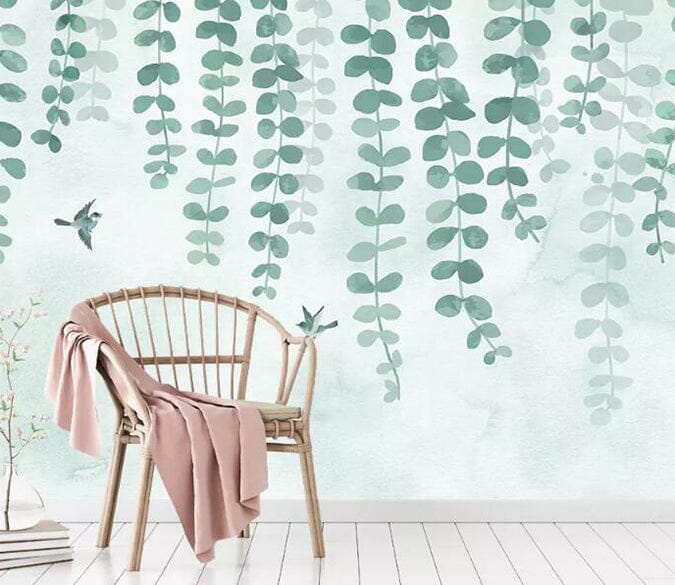 3D Green Leaves 1652 Wall Murals Wallpaper AJ Wallpaper 2 
