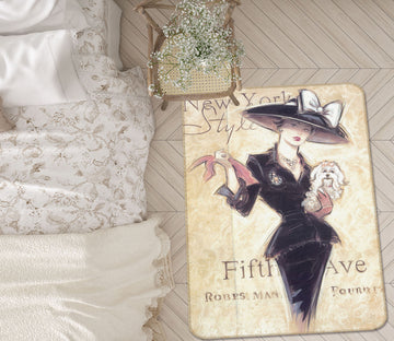 3D Pretty Girl 32177 Non Slip Rug Mat
