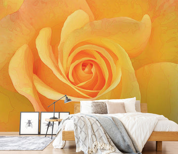 3D Yellow Rose 9155 Alius Herb Wall Mural Wall Murals