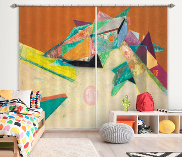 3D Color Origami 106 Allan P. Friedlander Curtain Curtains Drapes Curtains AJ Creativity Home 