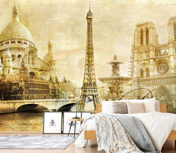 3D Eiffel Tower 1711 Wall Murals Wallpaper AJ Wallpaper 2 