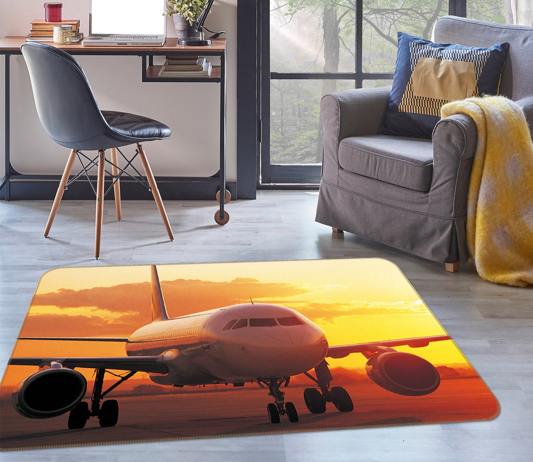 3D Aircraft 68083 Vehicle Non Slip Rug Mat