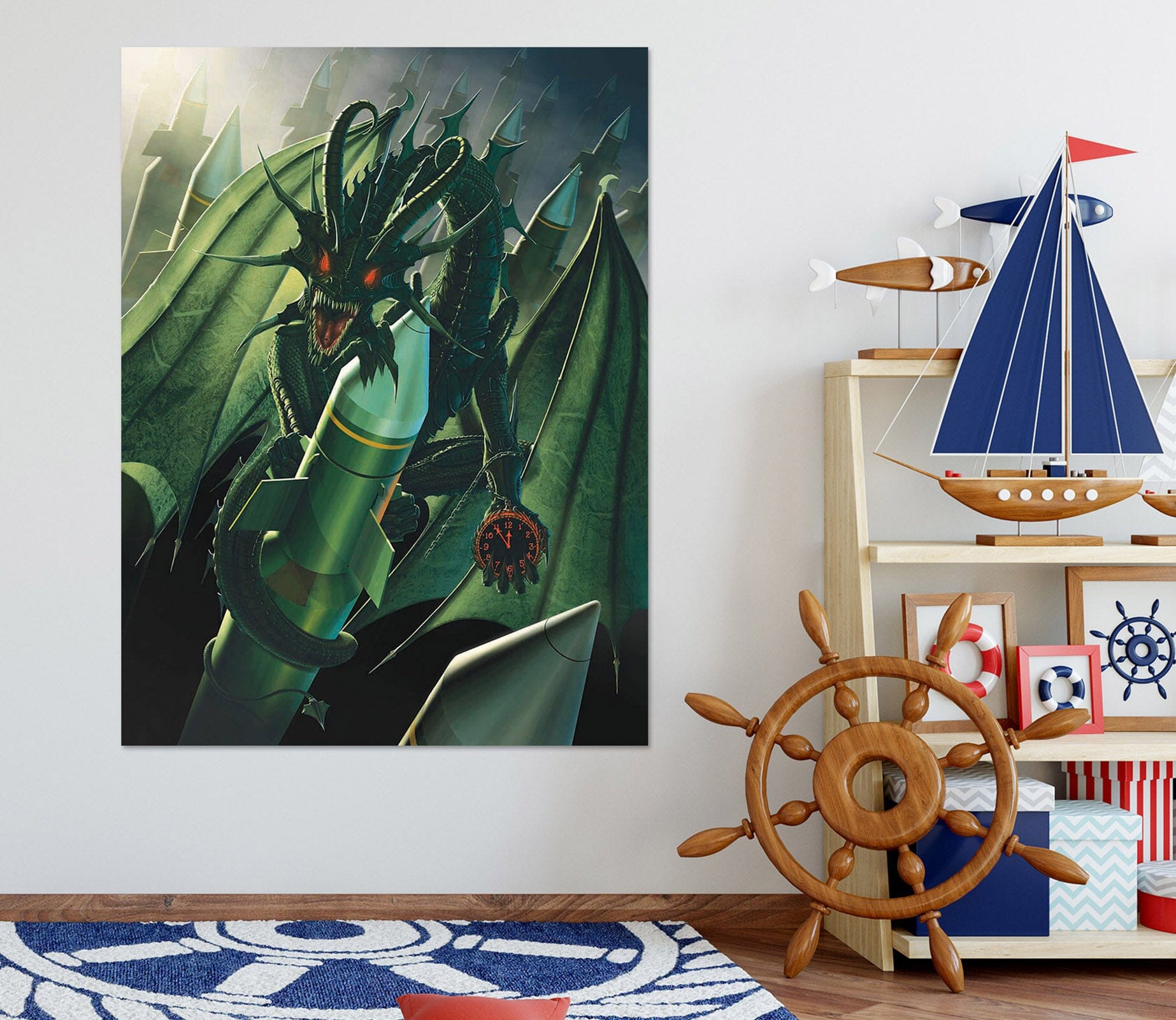 3D Doom Dragon 032 Vincent Hie Wall Sticker Wallpaper AJ Wallpaper 2 
