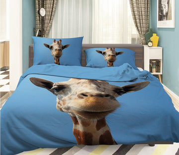 3D Giraffe 1951 Bed Pillowcases Quilt Quiet Covers AJ Creativity Home 