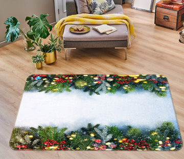 3D Branch Pendant 55083 Christmas Non Slip Rug Mat Xmas