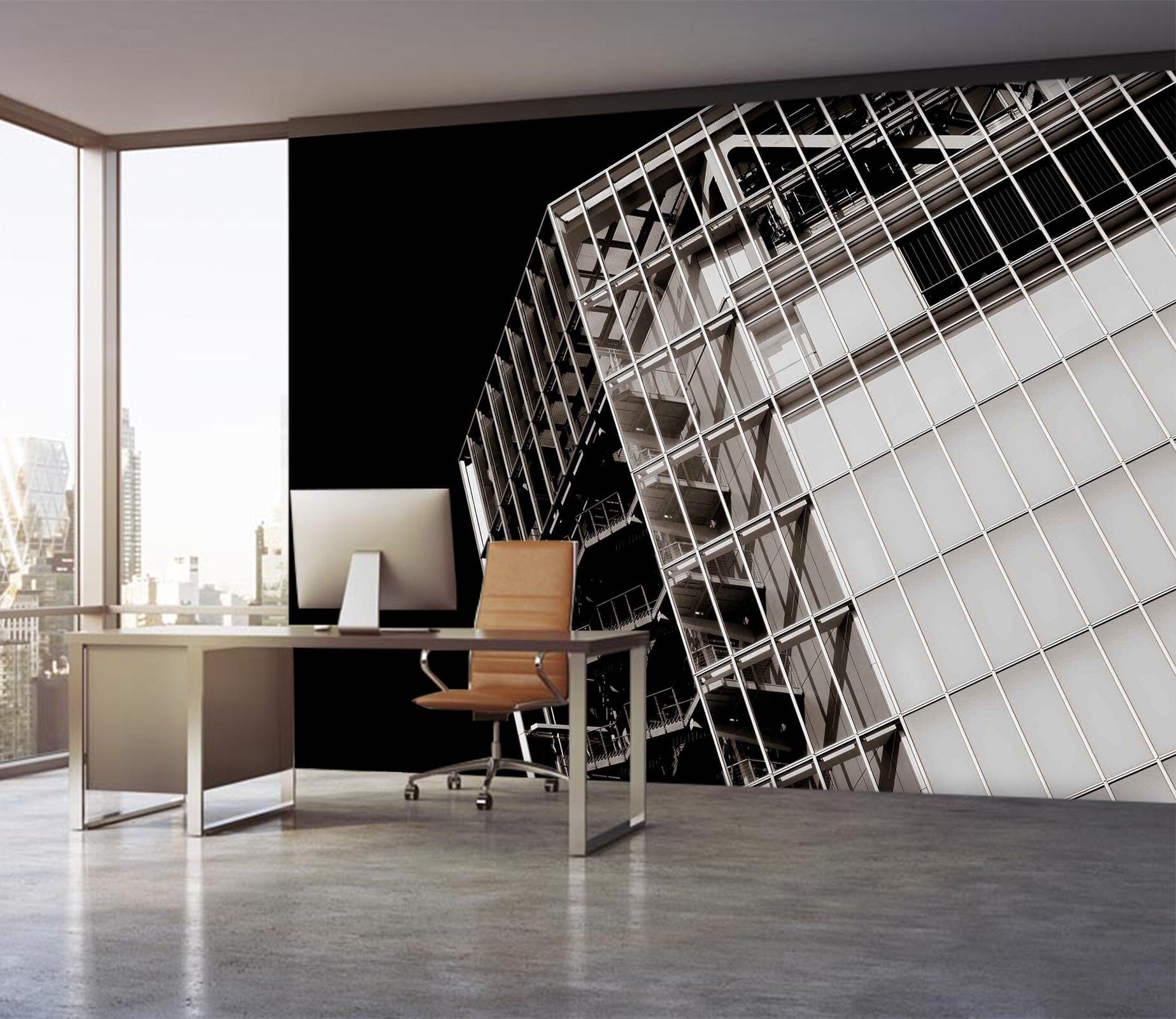 3D White Building 106 Noirblanc777 Wall Mural Wall Murals Wallpaper AJ Wallpaper 2 