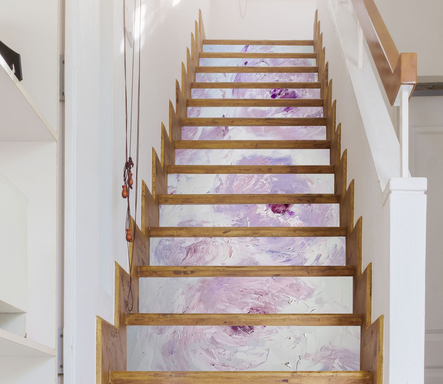 3D Pink Flower 3912 Skromova Marina Stair Risers