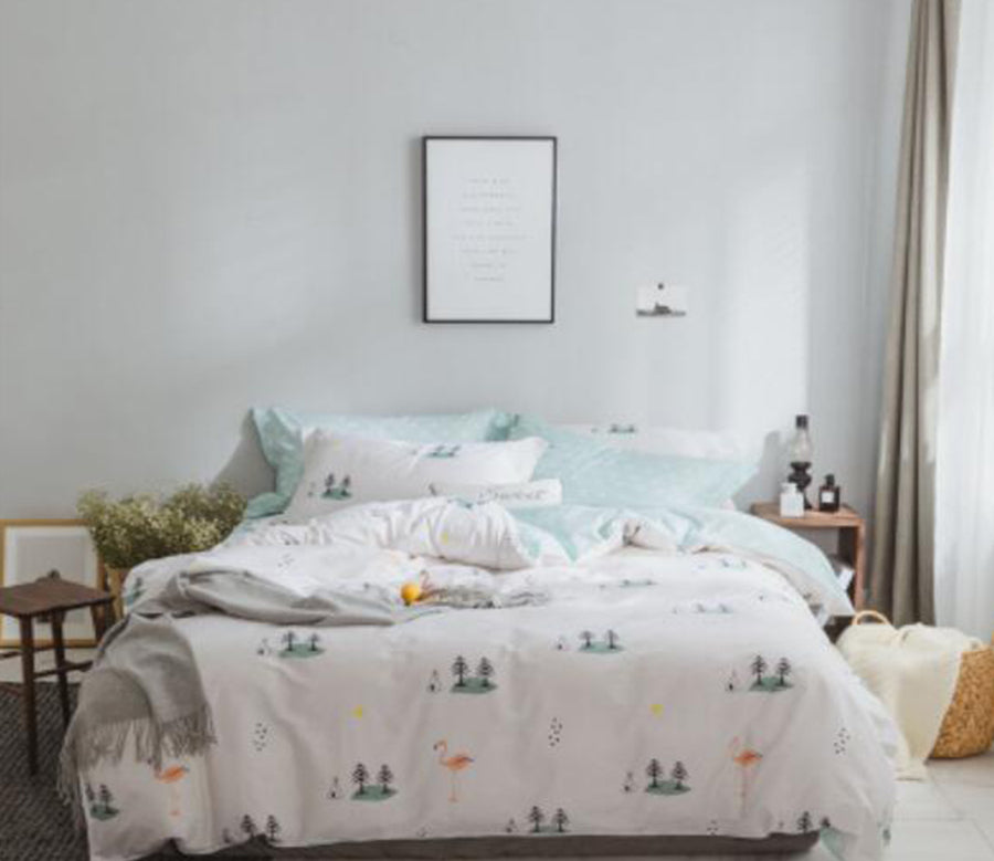 3D Small Tree Pattern 30289 Bed Pillowcases Quilt
