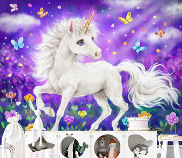 3D Unicorn Butterfly 5515 Kayomi Harai Wall Mural Wall Murals