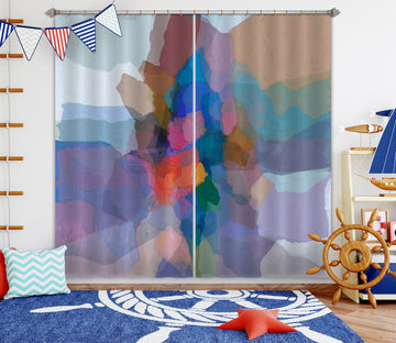 3D Color Pattern 204 Michael Tienhaara Curtain Curtains Drapes Curtains AJ Creativity Home 