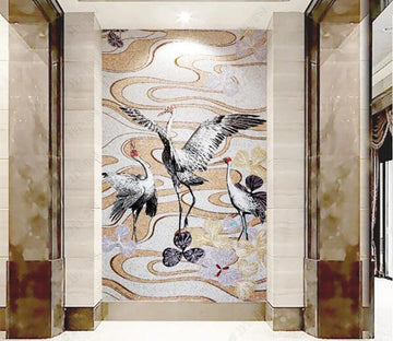 3D White Crane WC277 Wall Murals Wallpaper AJ Wallpaper 2 