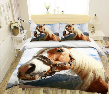 3D Horse Nose 1961 Bed Pillowcases Quilt Quiet Covers AJ Creativity Home 