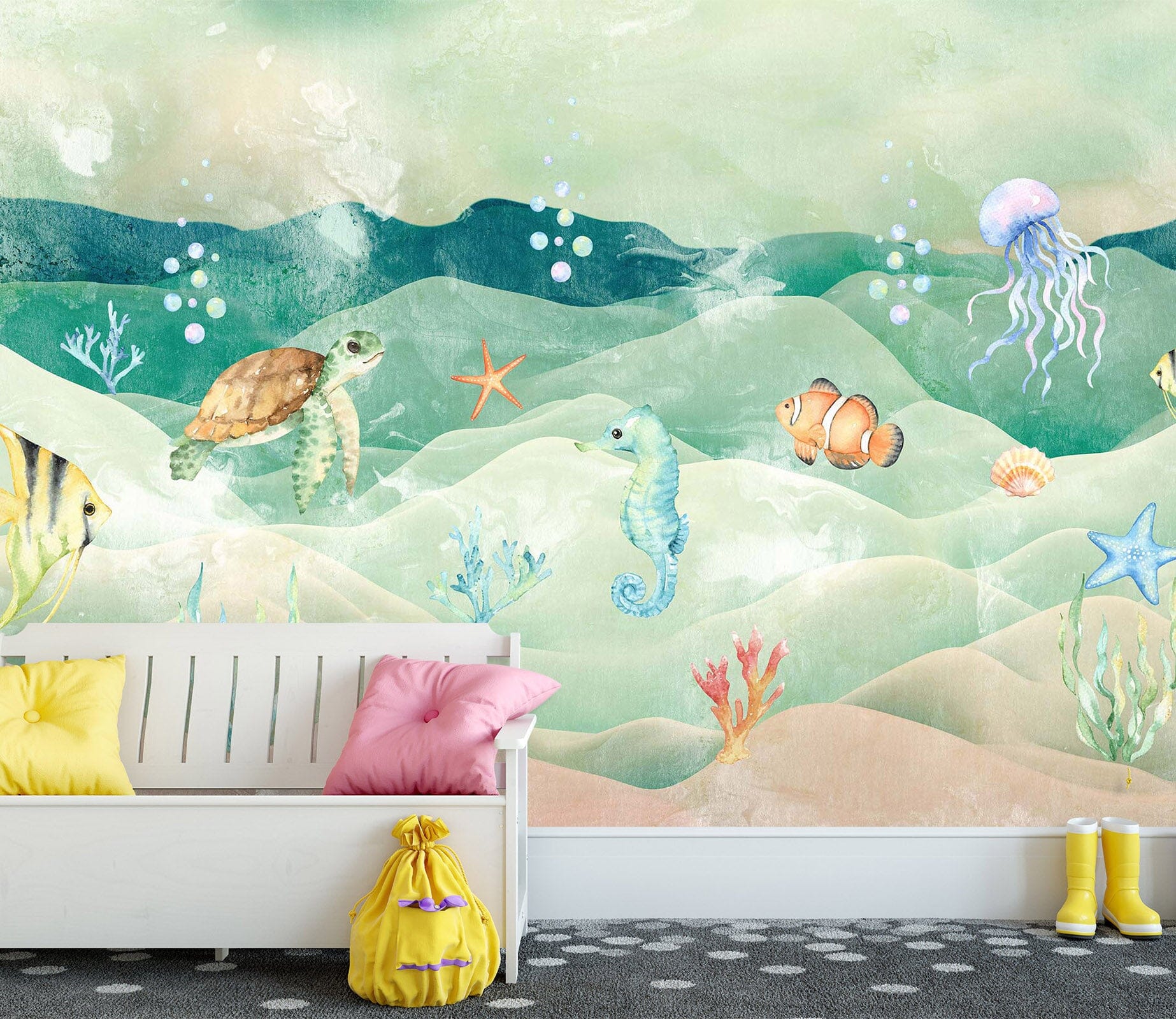 3D Undersea Animals 1435 Wall Murals Wallpaper AJ Wallpaper 2 