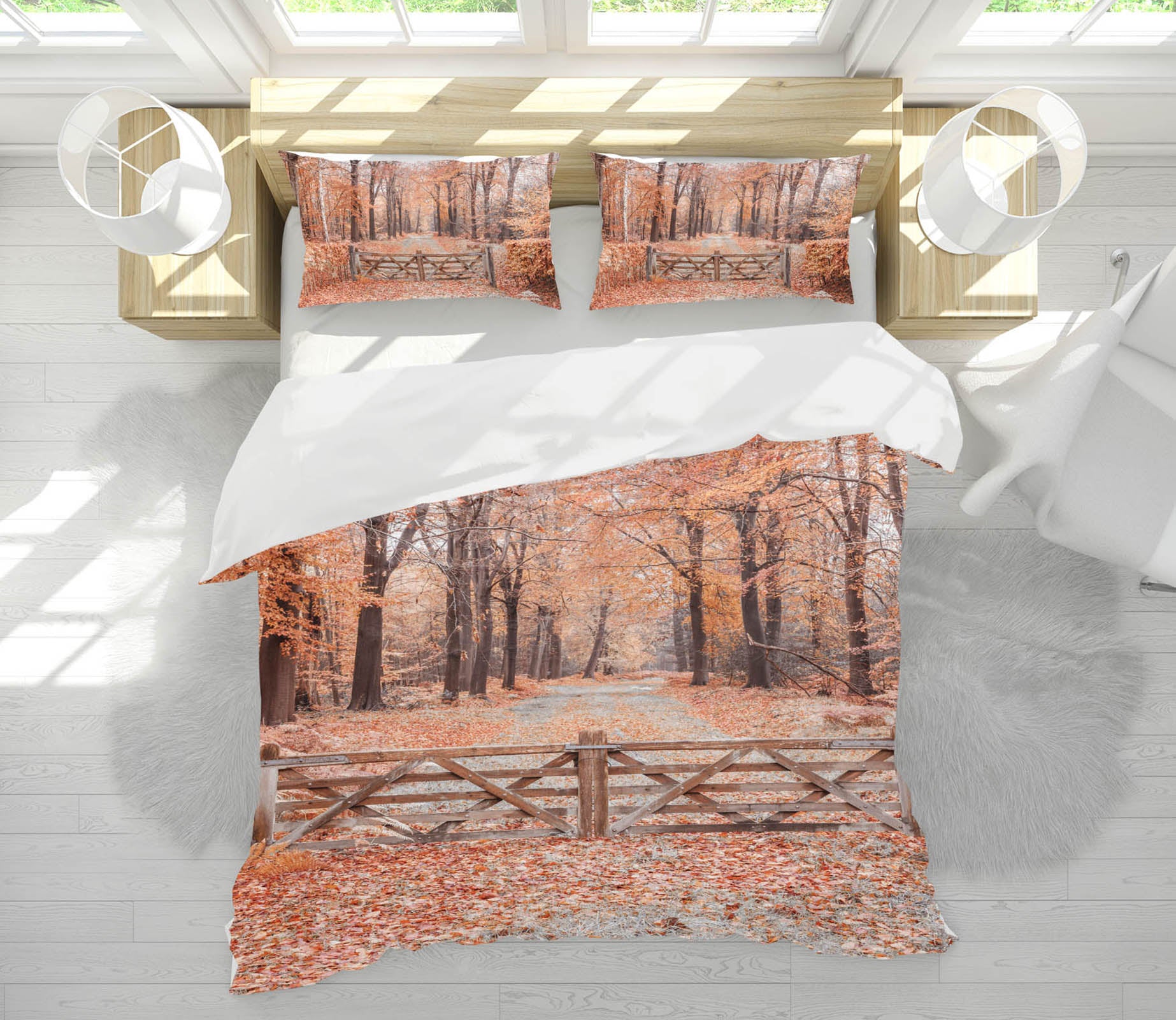 3D Autumn Woods 7134 Assaf Frank Bedding Bed Pillowcases Quilt Cover Duvet Cover